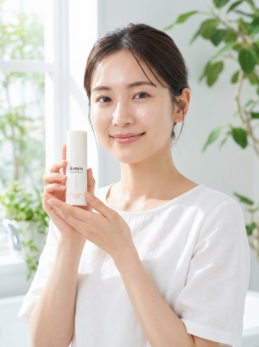 Derma VC serum 使用イメージ